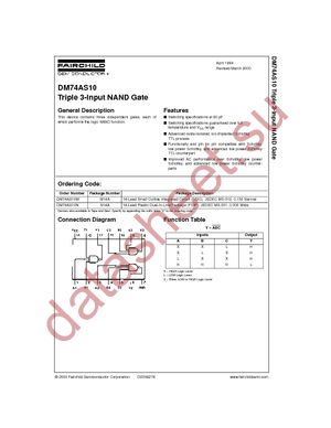 DM74AS10M datasheet  